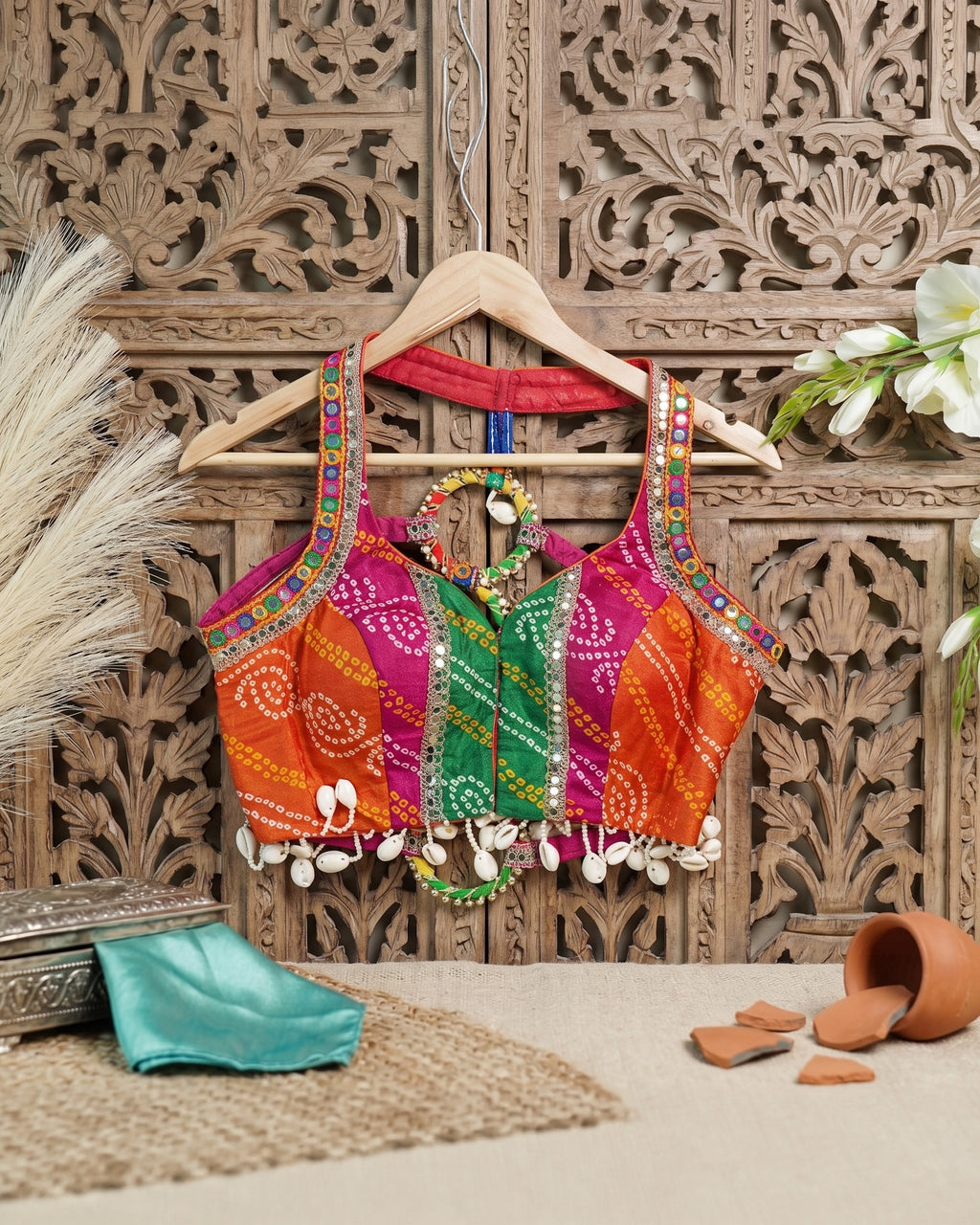 Rangrez Bandhani Artisan Blouse