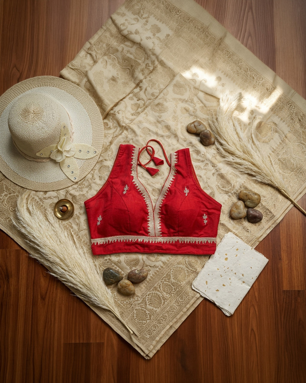 Ruhani Crimson Blouse