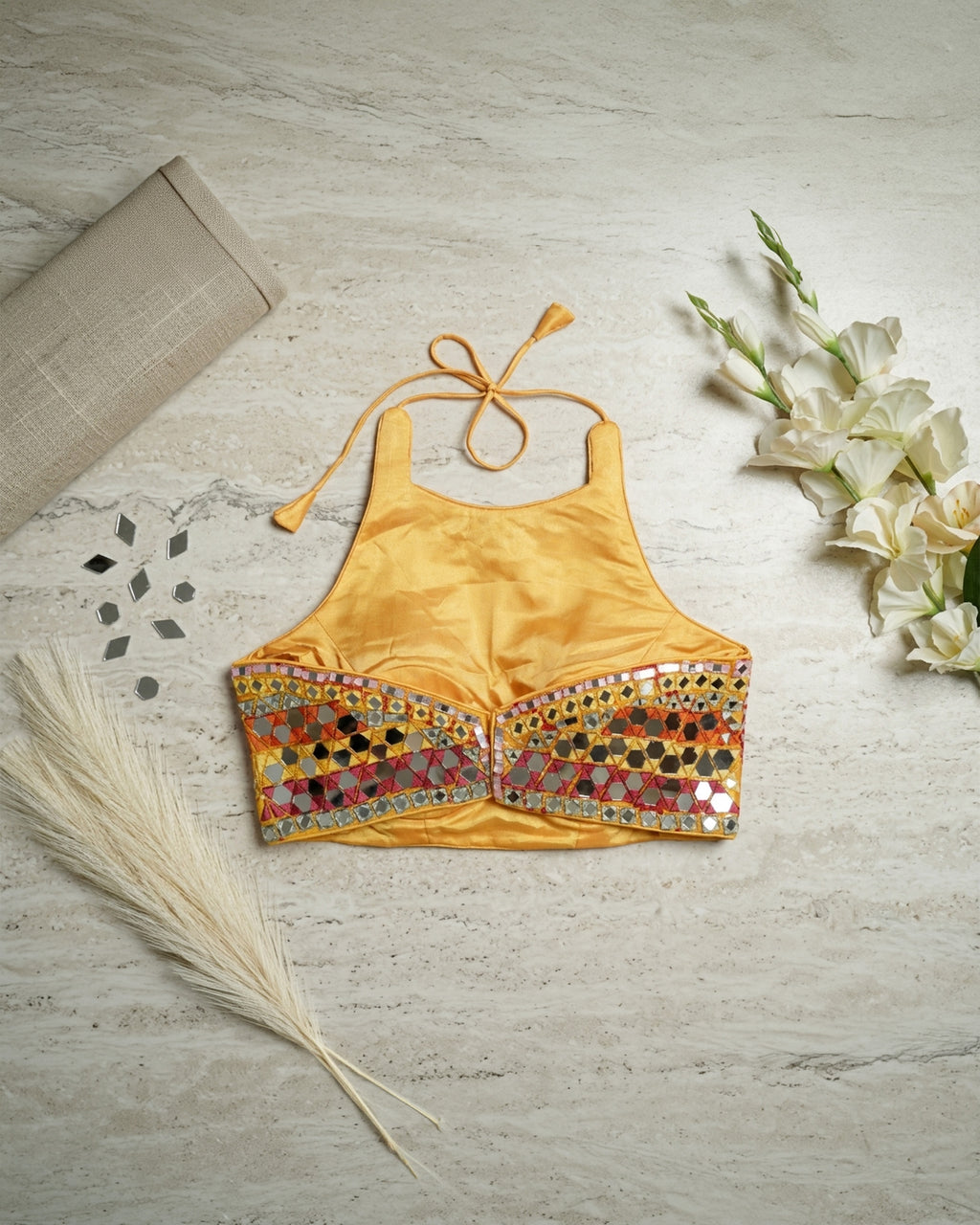 Sunrise Prism Mirror Embroidered Blouse